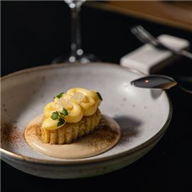 curd di limone e zuppetta di liquirizia