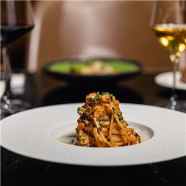 Linguine con ragù di gallinella