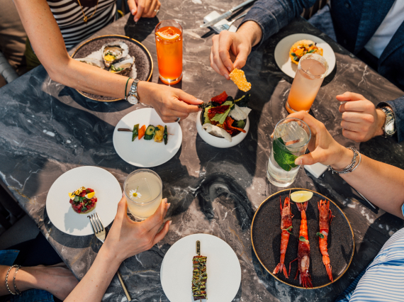 outdoor aperitivo